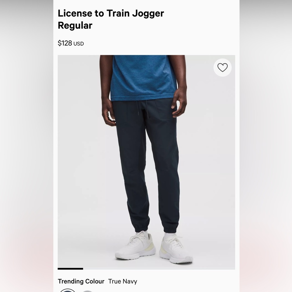Lululemon Navy License to Train Jogger